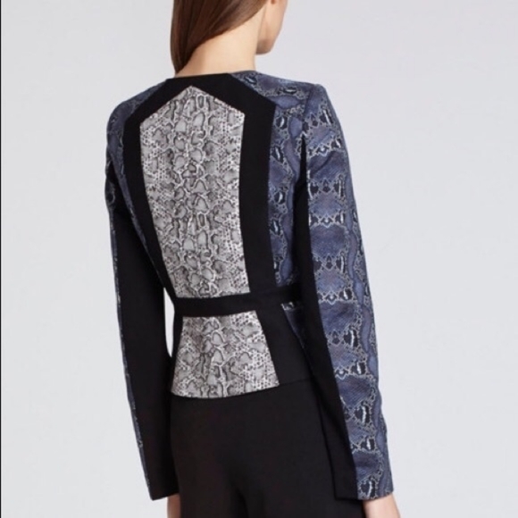 BCBGMAXAZRIA Moto Jacket in snakeskin pattern - Picture 2 of 8